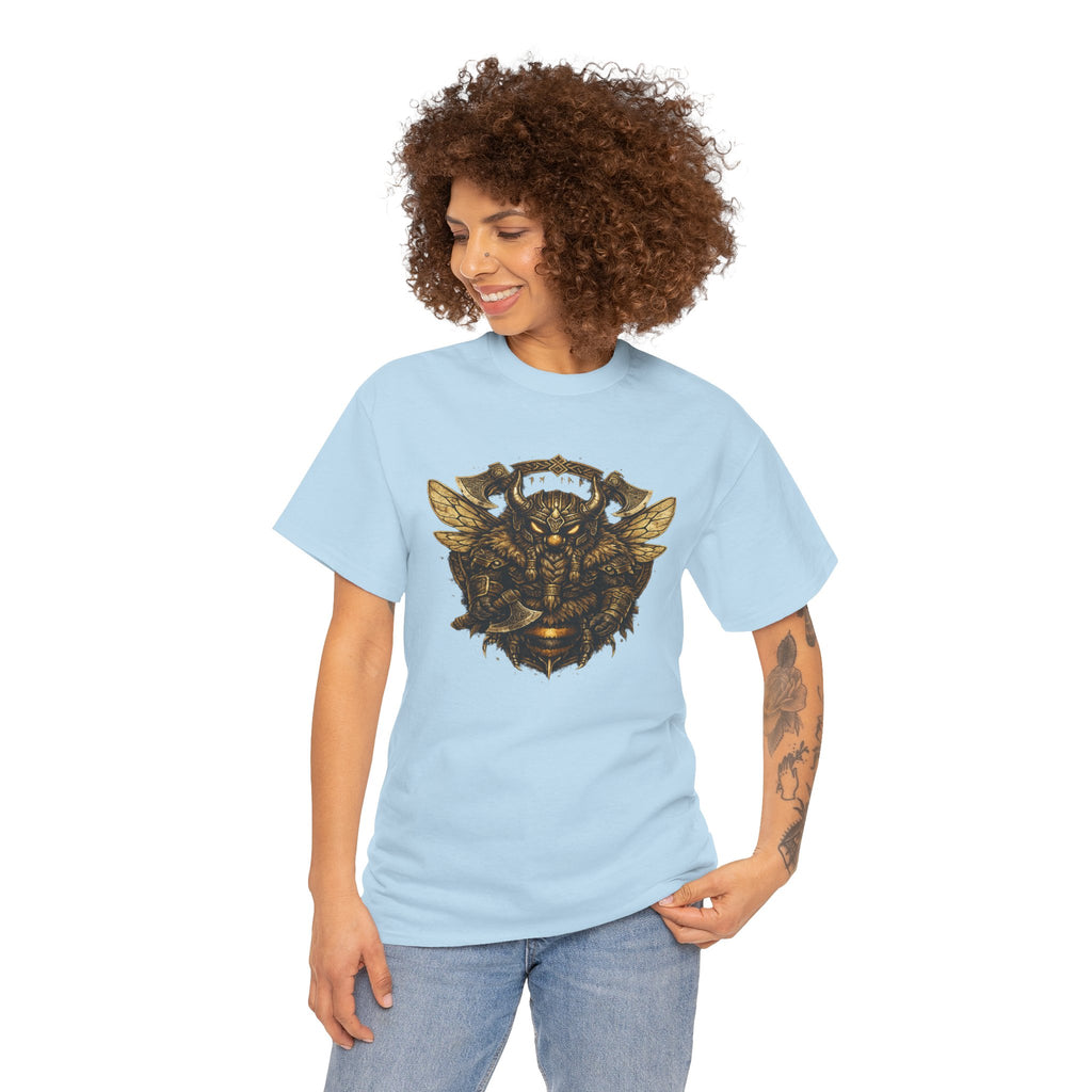 Viking Bee T Shirt – Norse Warrior Honeybee Graphic Tee