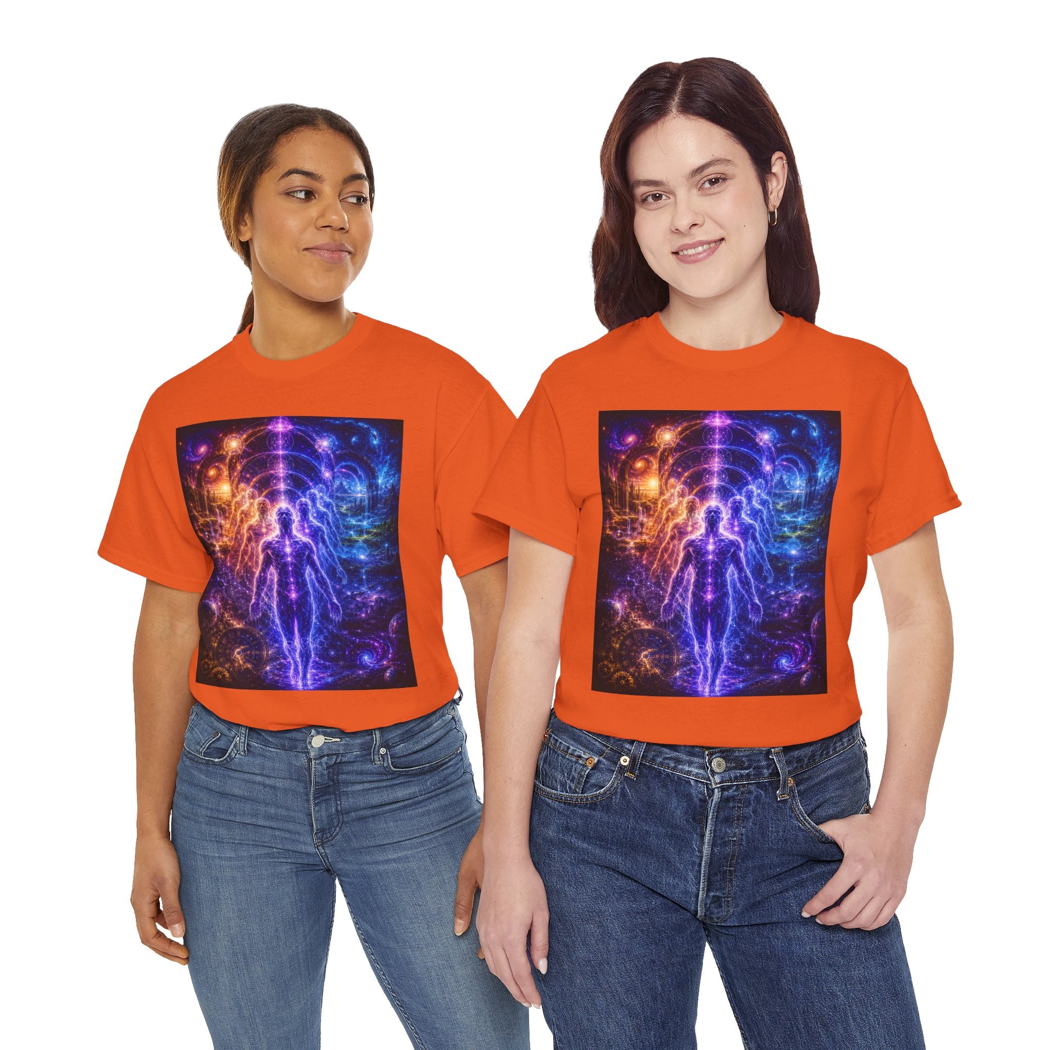 The Multidimensional Self T Shirt – Spiritual Cosmic Aura Graphic Tee