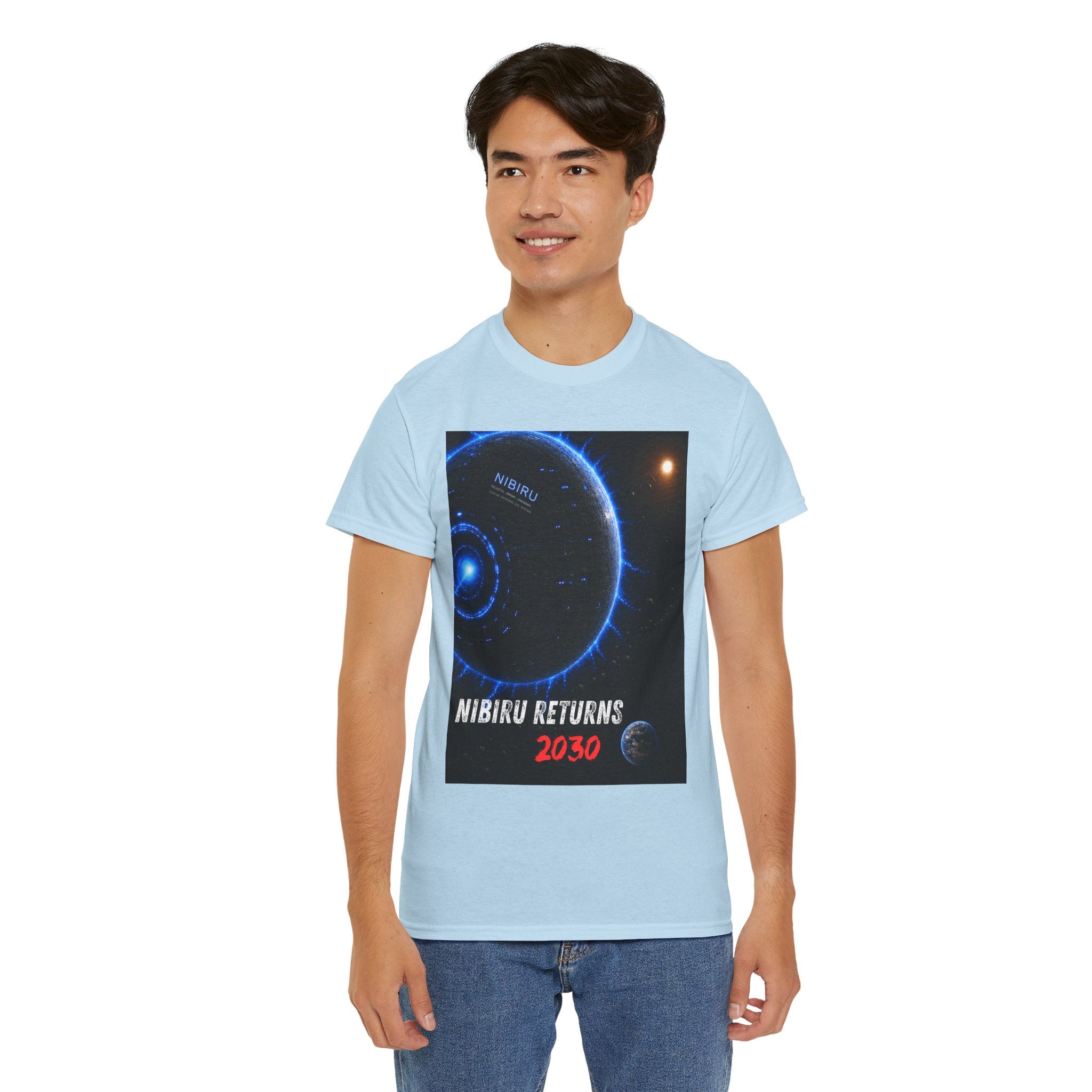 Nibiru Returns 2030 T Shirt – Ancient Sumerian Prophecy Alien Planet Graphic Tee