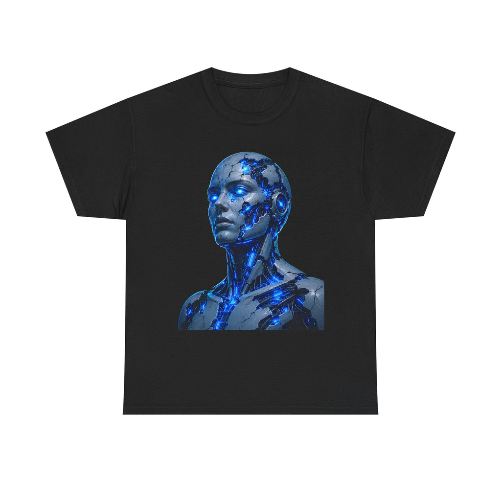 Broken Android Cyberpunk Graphic T-Shirt | WildOrbit