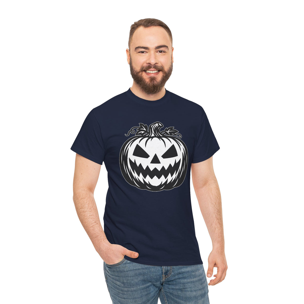 Jack-O'-Lantern Halloween Graphic T-Shirt | WildOrbit