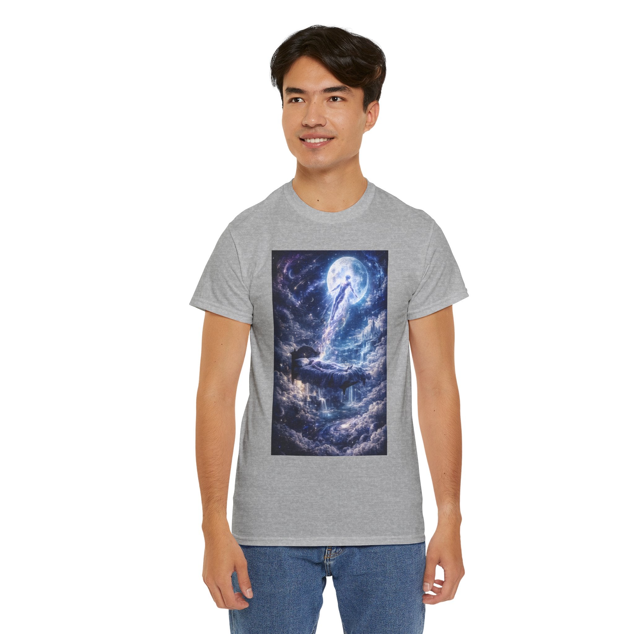 Lucid Exit Spiritual Graphic T Shirt – Celestial Cosmic Dreamscape Tee