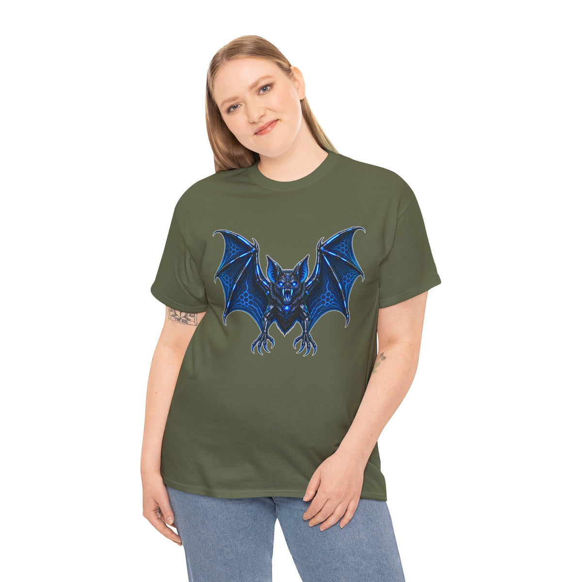 Vampire Bat Cyberpunk Graphic T-Shirt | WildOrbit