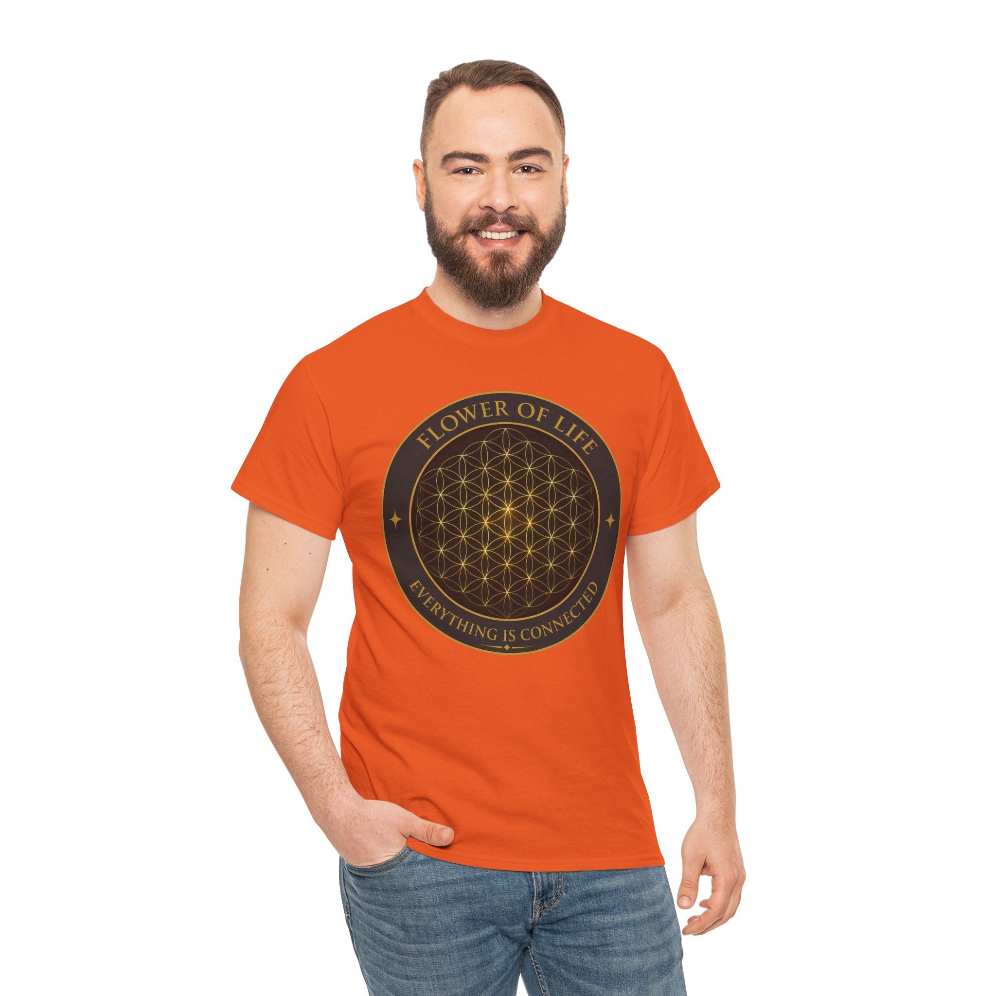 Flower of Life T-Shirt – Sacred Geometry Connection Graphic Tee