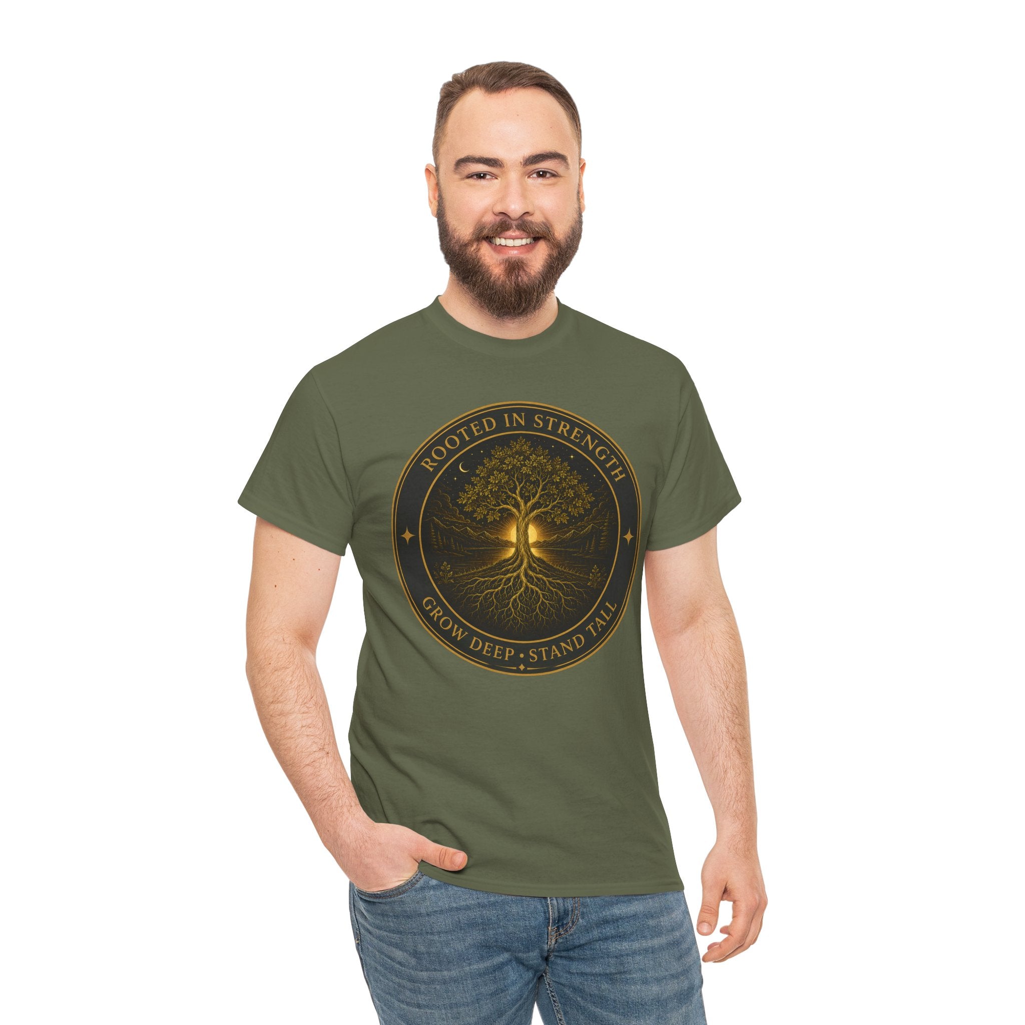 Rooted in Strength Tree of Life T-Shirt – Sacred Symbol Graphic Tee