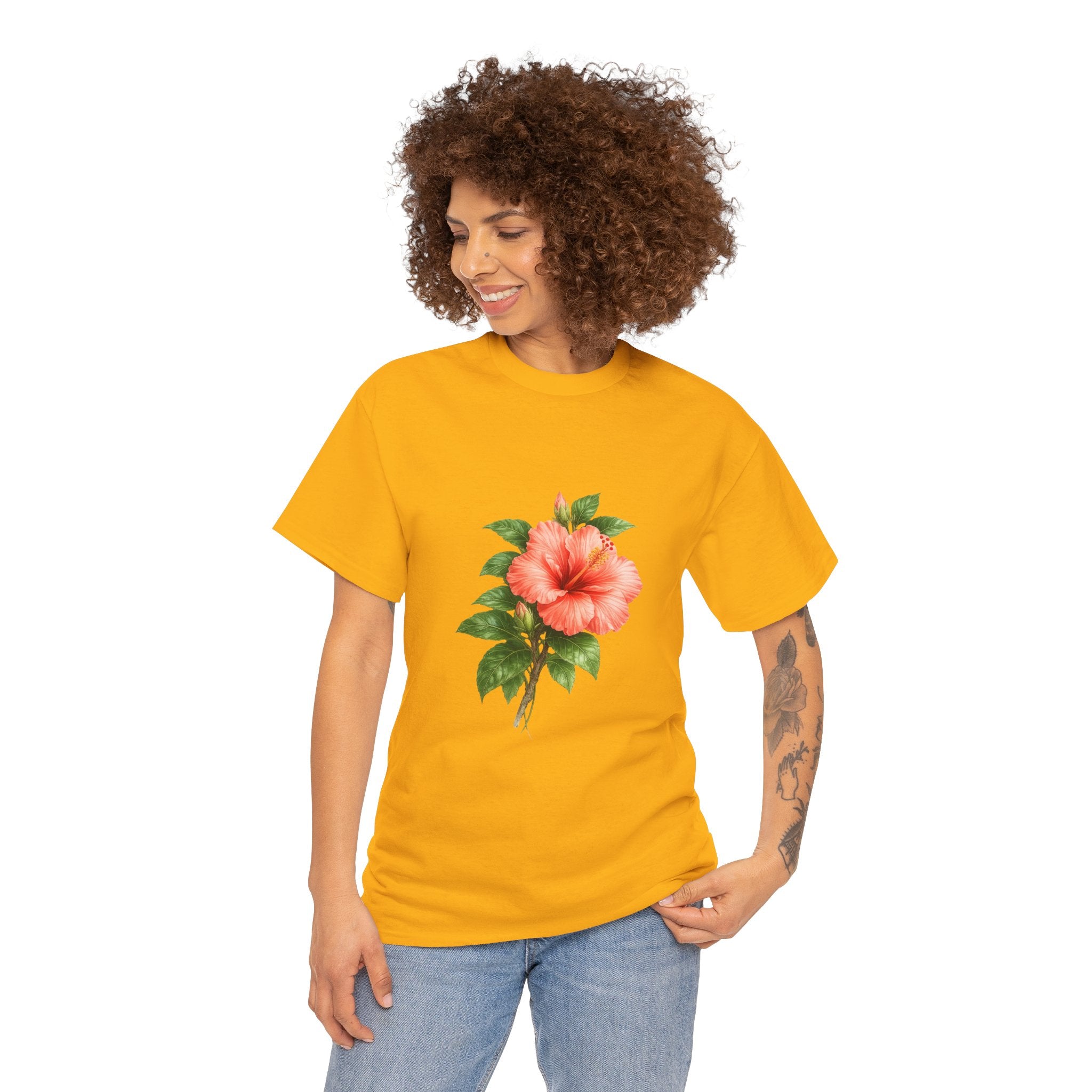 Hibiscus Flower T-Shirt – Tropical Floral Graphic Tee for Summer & Beach Style