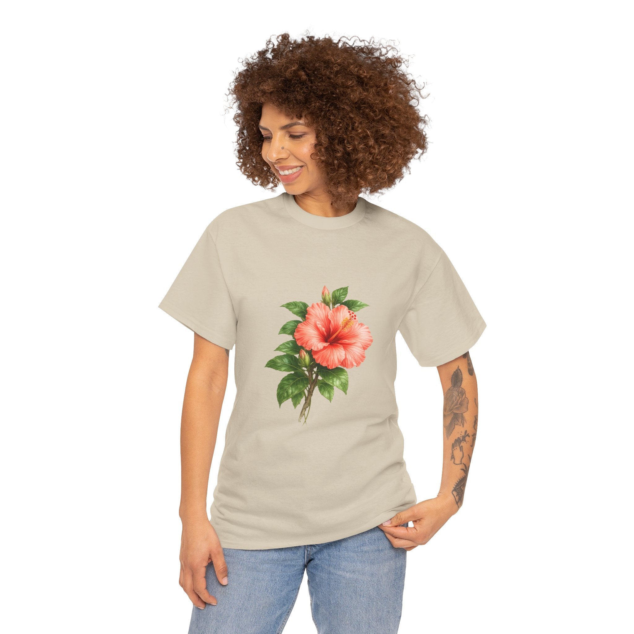 Hibiscus Flower T-Shirt – Tropical Floral Graphic Tee for Summer & Beach Style