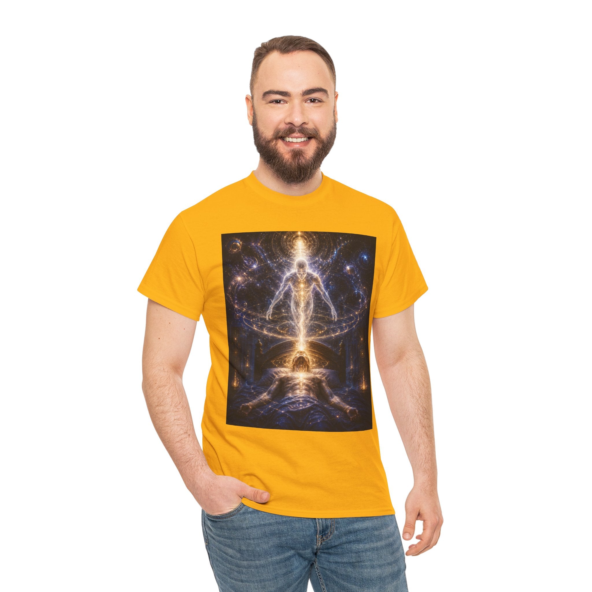 Return to Body Spiritual T Shirt – Cosmic Energy Alignment Meditation Graphic Tee