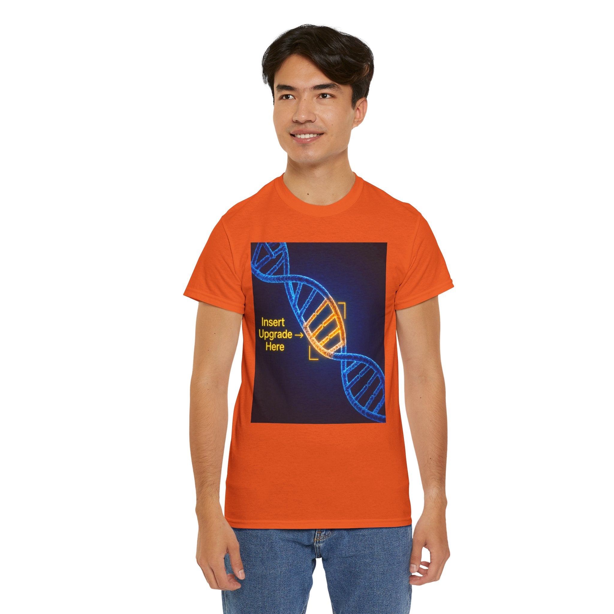 DNA Helix Graphic T Shirt – Insert Upgrade Here Ancient Alien Science Tee