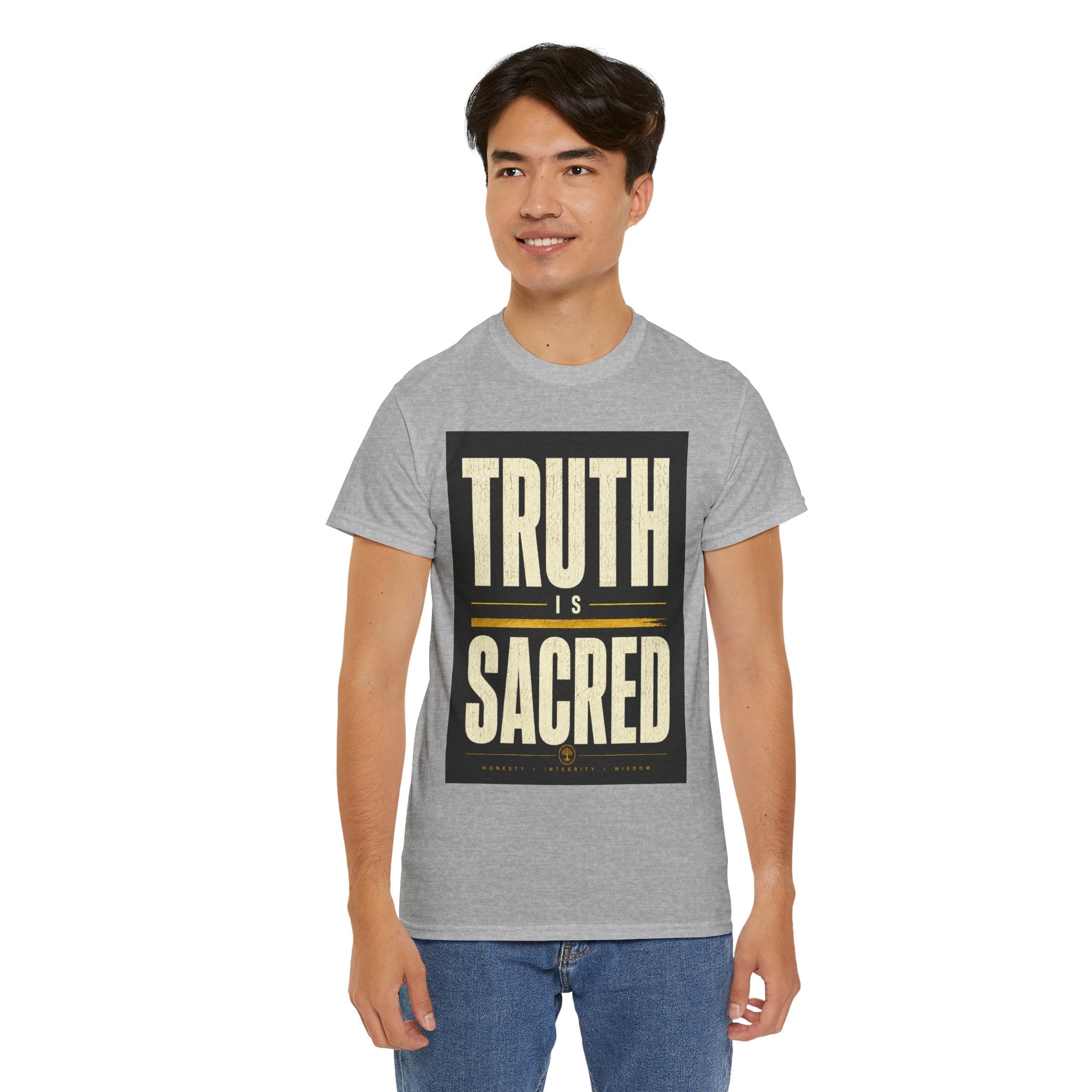 Truth Is Sacred T Shirt – Inspirational Quote Graphic Tee for Men & Women