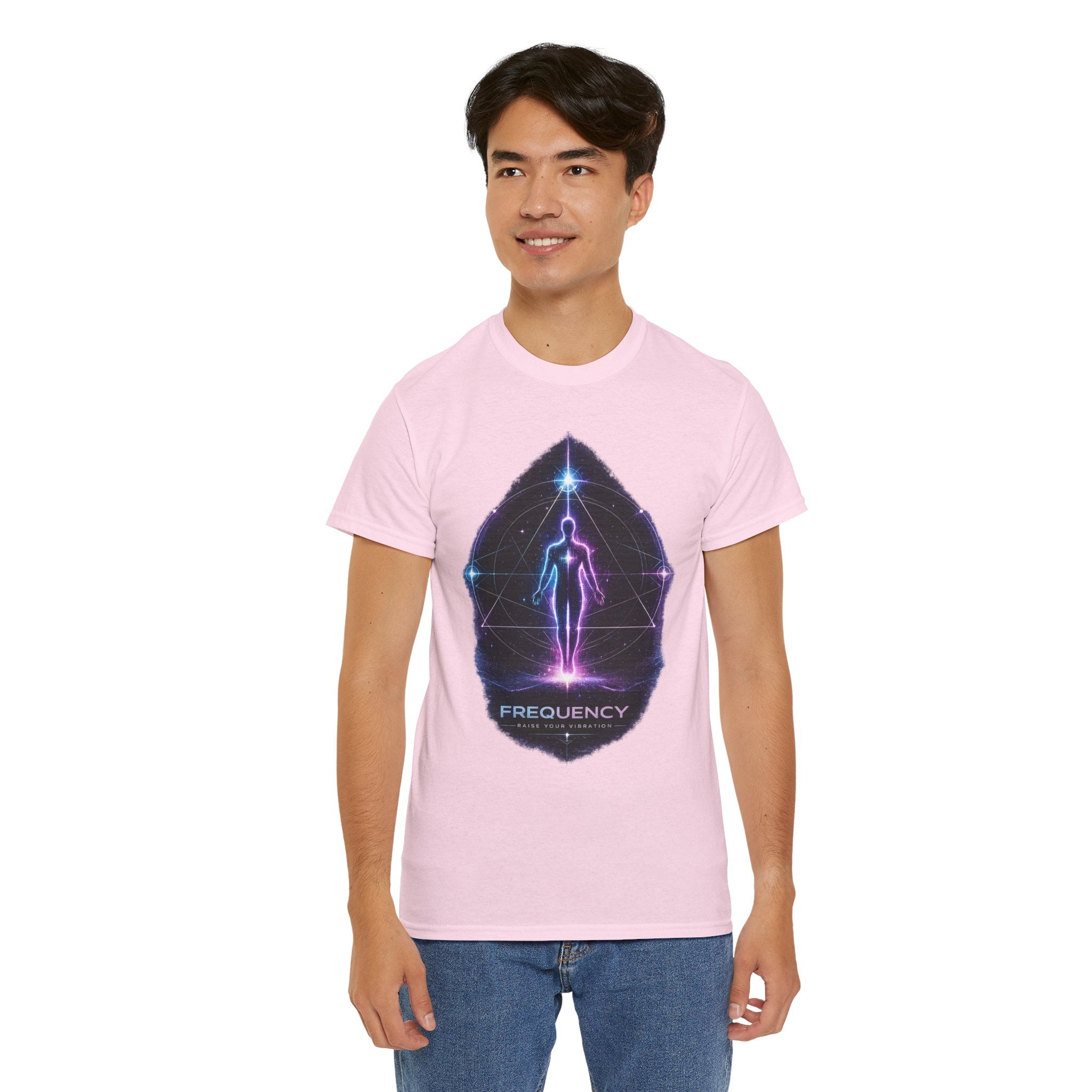 Frequency Vibration T Shirt – Spiritual Awakening Cosmic Energy Graphic Shirt