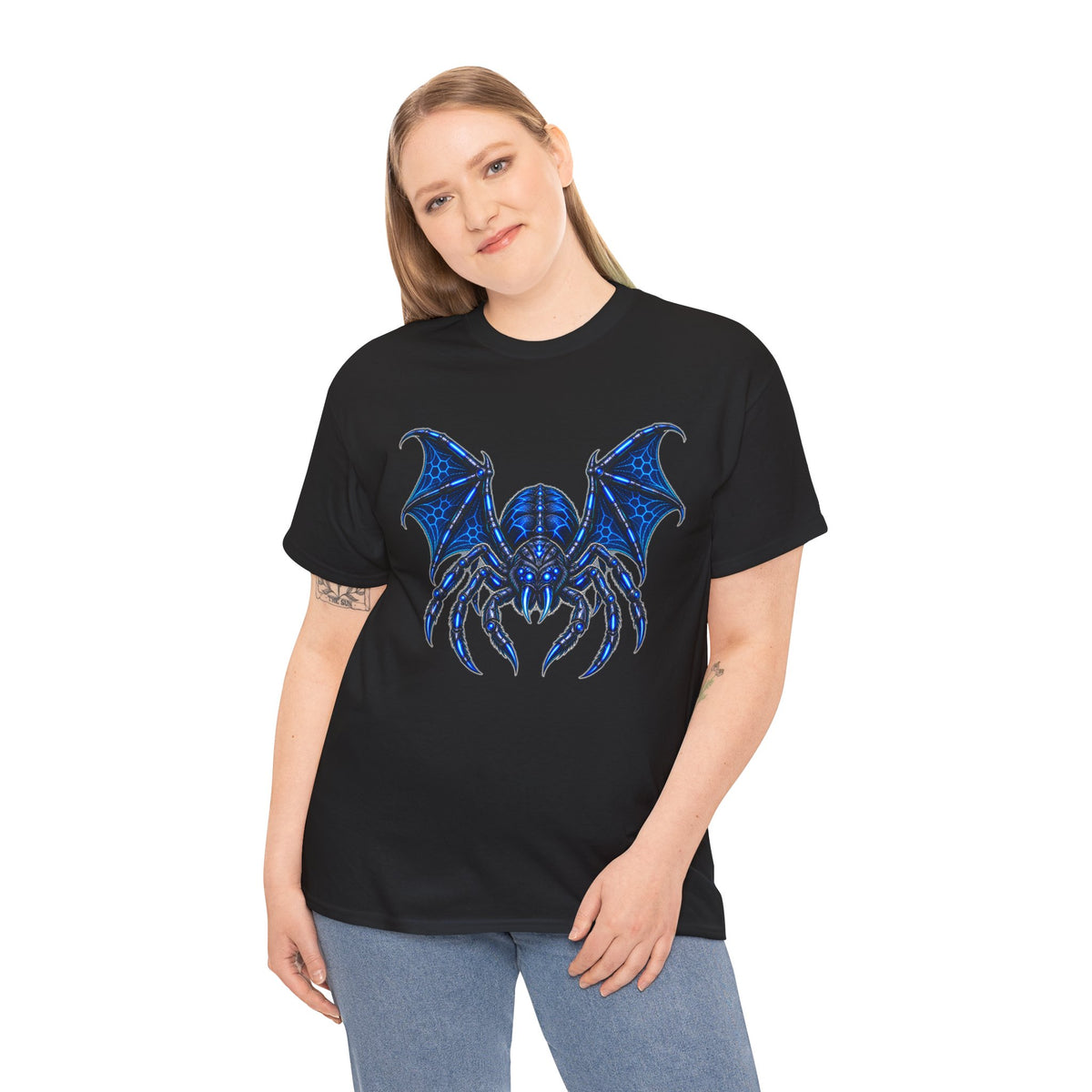 Spider Bat Cyberpunk Graphic T-Shirt | WildOrbit