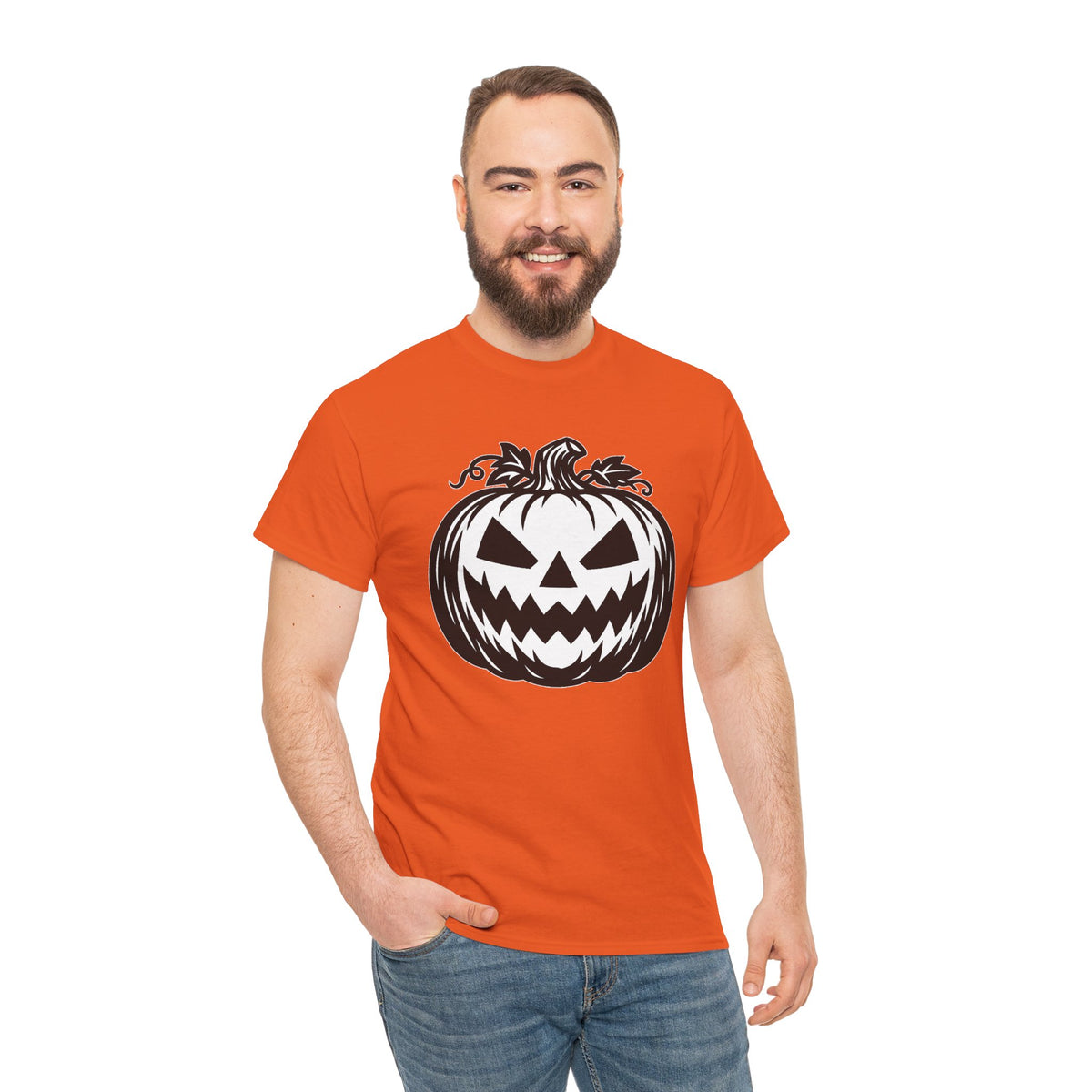 Jack-O'-Lantern Halloween Graphic T-Shirt | WildOrbit