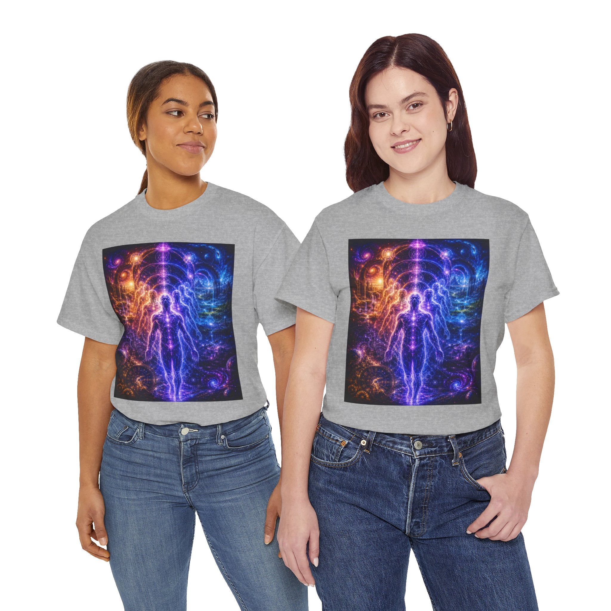 The Multidimensional Self T Shirt – Spiritual Cosmic Aura Graphic Tee