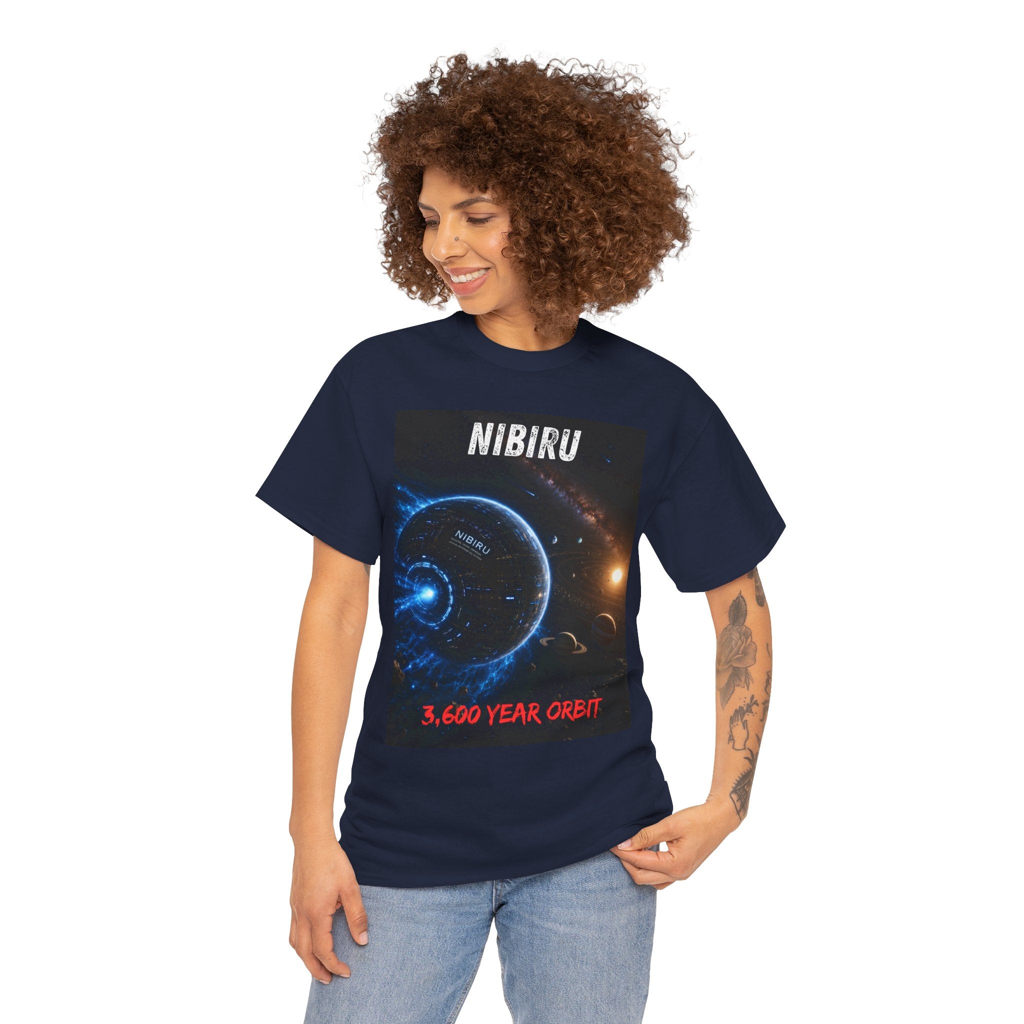 Nibiru 3,600 Year Orbit T Shirt – Ancient Alien Sci Fi Planet Graphic Tee