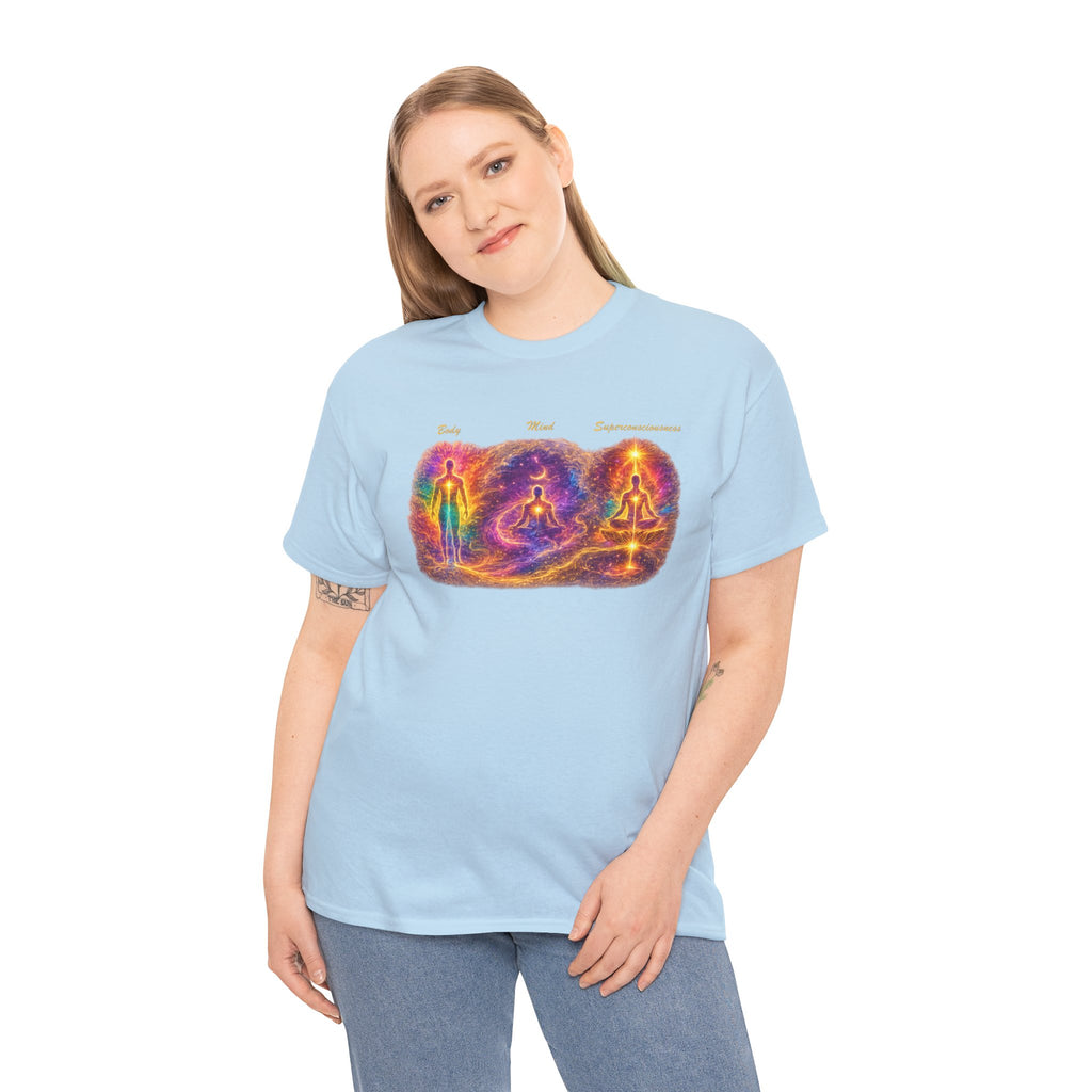 Body Mind Superconsciousness Meditation T Shirt – Chakra Healing Yoga Graphic Tee