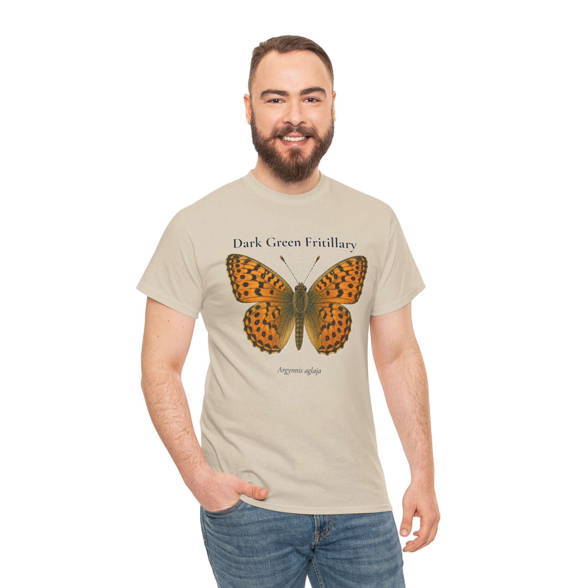 Dark Green Fritillary Butterfly Graphic T-Shirt | WildOrbit