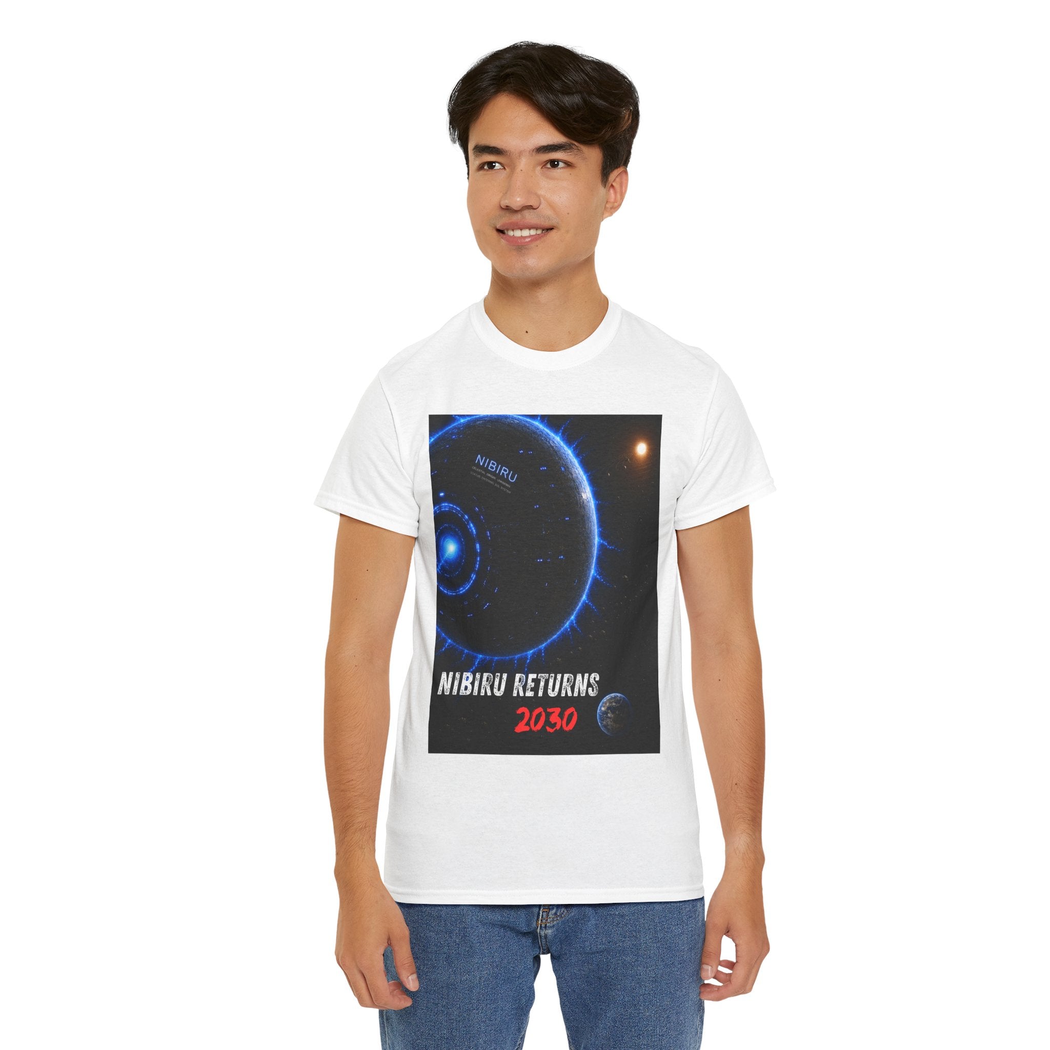 Nibiru Returns 2030 T Shirt – Ancient Sumerian Prophecy Alien Planet Graphic Tee