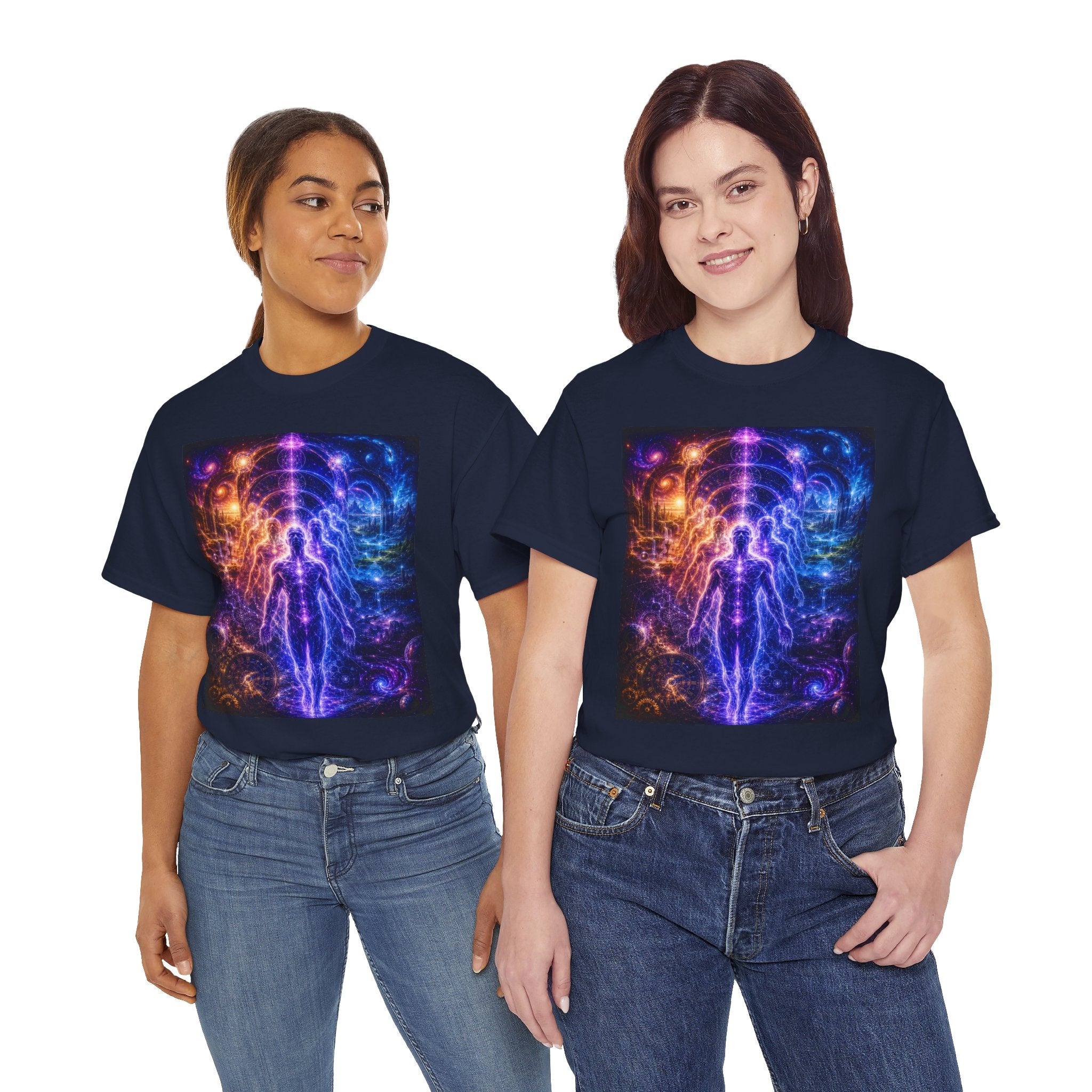 The Multidimensional Self T Shirt – Spiritual Cosmic Aura Graphic Tee