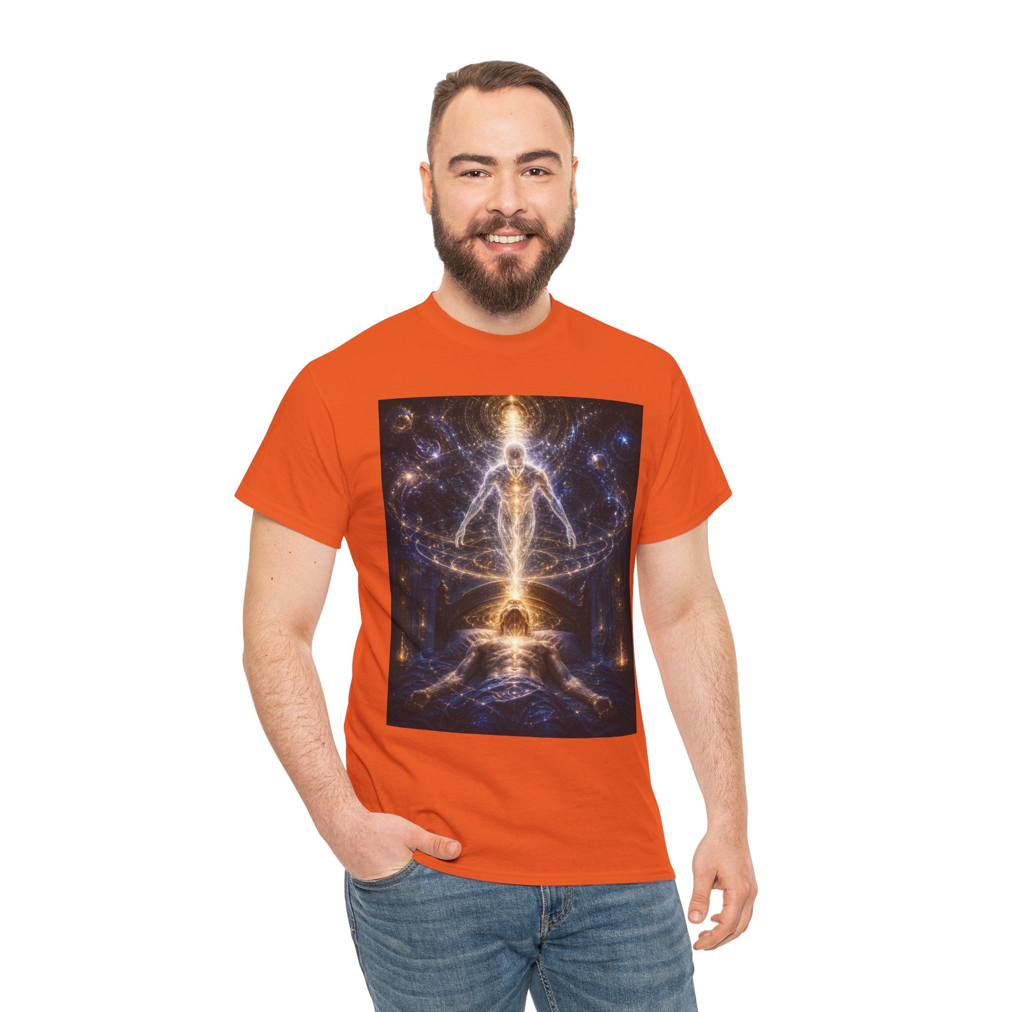 Return to Body Spiritual T Shirt – Cosmic Energy Alignment Meditation Graphic Tee