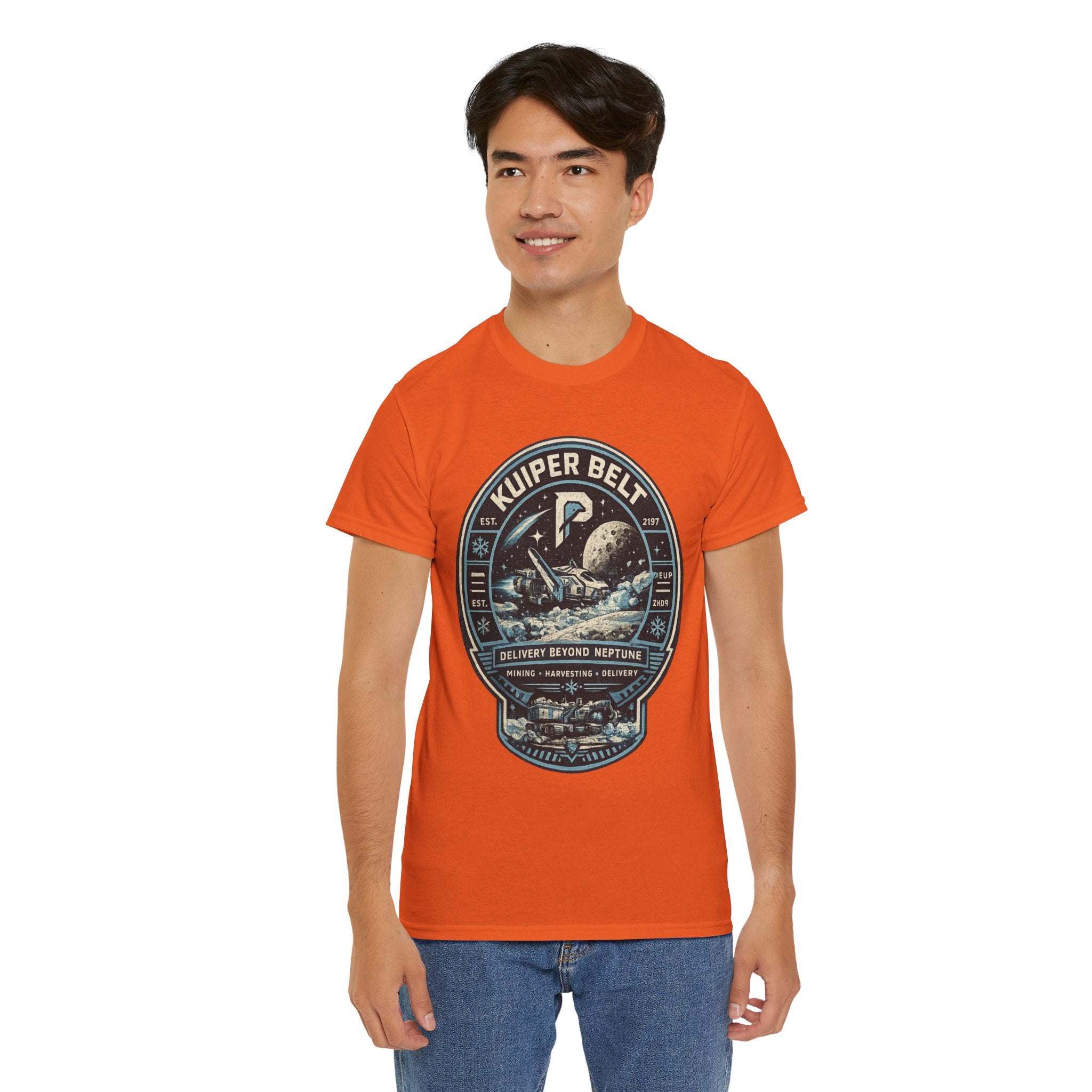 Kuiper Belt Space Exploration T Shirt – Retro Sci Fi Astronaut Graphic Tee