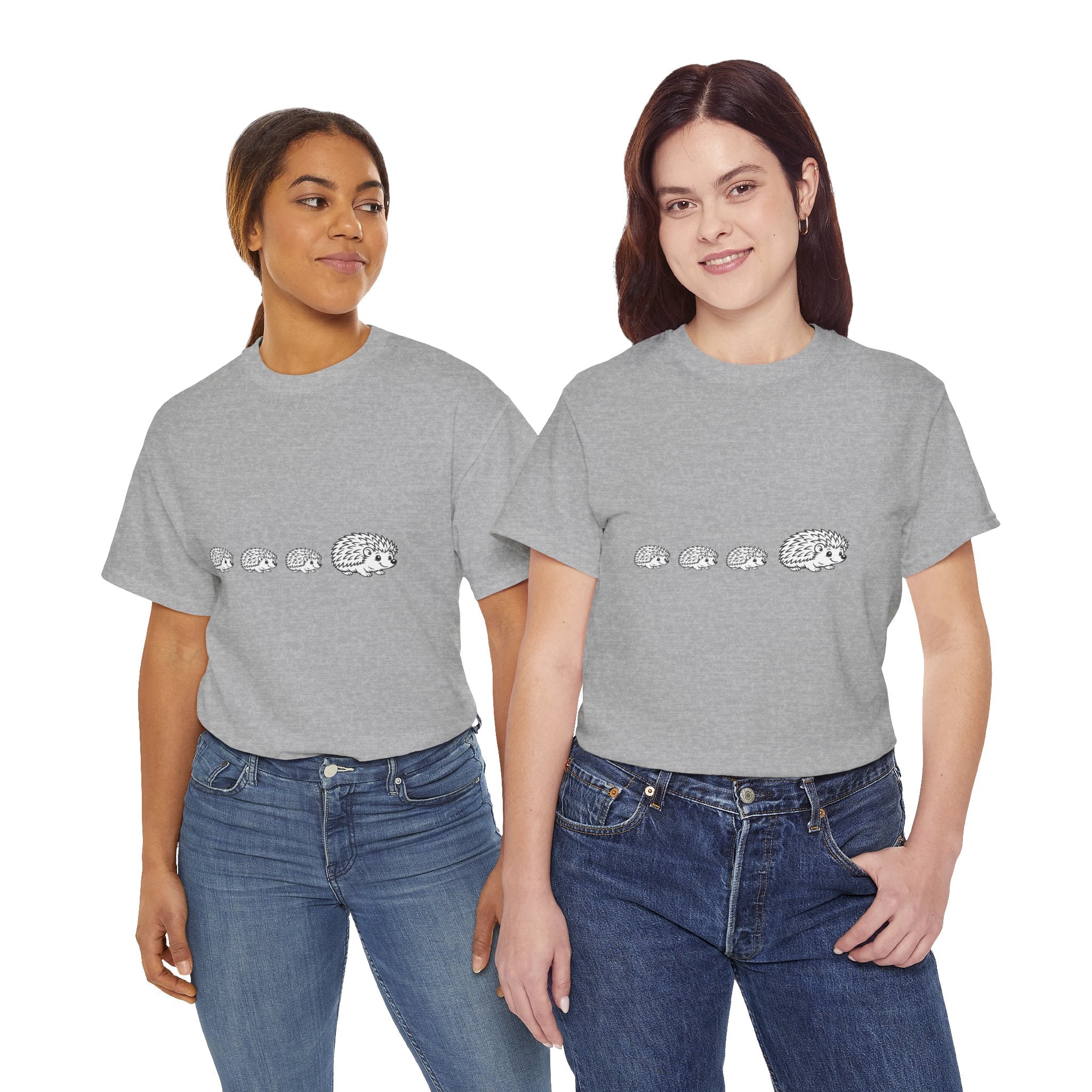 Cute Hedgehog Train T Shirt – Funny Growing Hedgehog Graphic Tee for Animal Lovers