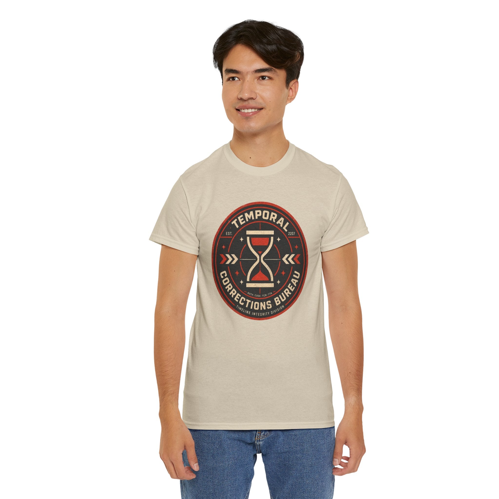 Time Travel Bureau Graphic T Shirt – Temporal Corrections Retro Futurism Sci Fi Tee