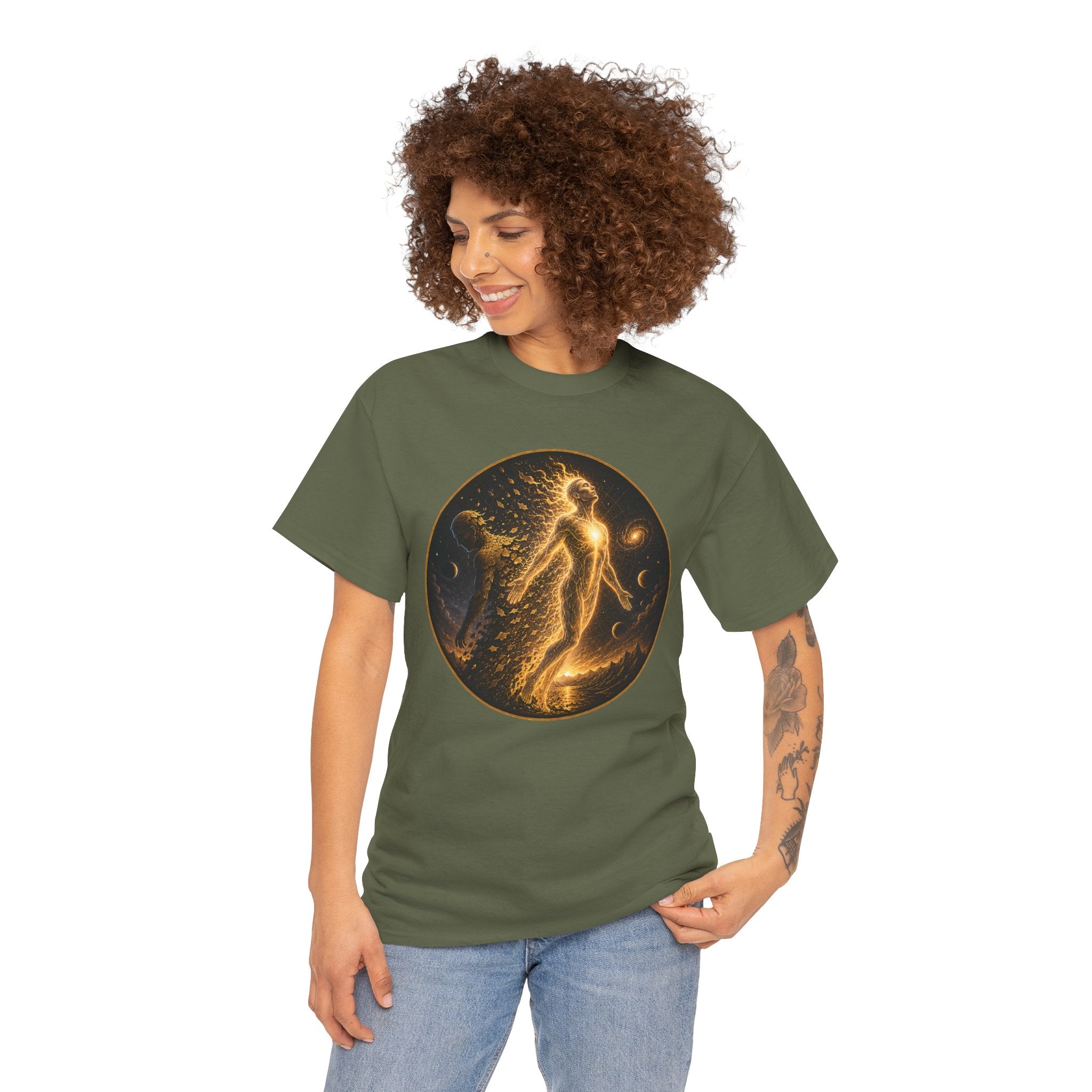 Shedding Skin Illustrated T-Shirt – Spiritual Renewal Graphic Tee