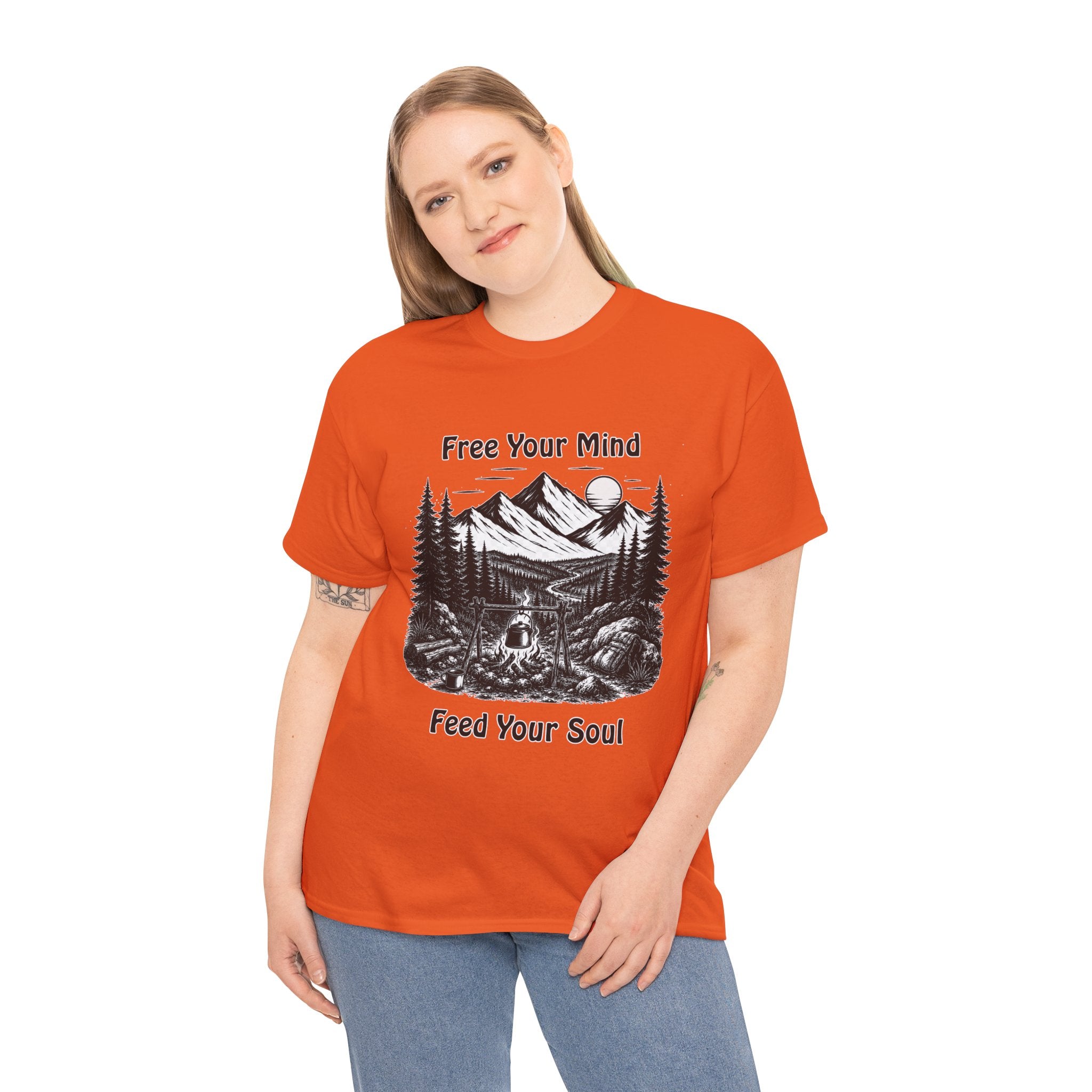 Free Your Mind Feed Your Soul Camping & Hiking T Shirt