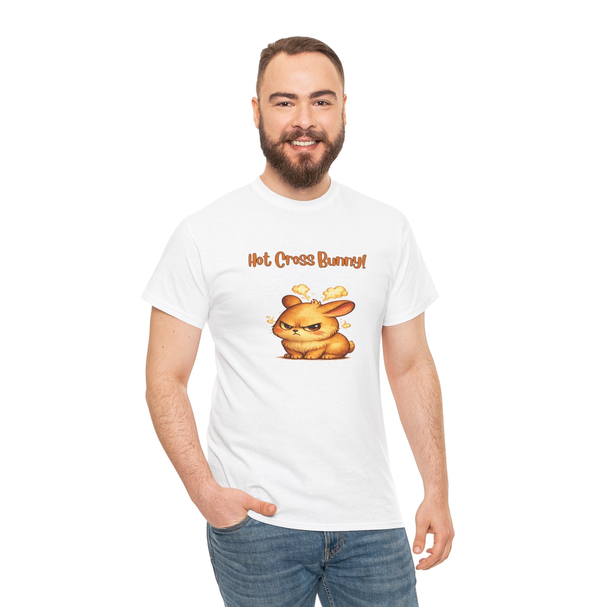 Hot Cross Bunny T Shirt – Funny Angry Bunny Easter Graphic Tee