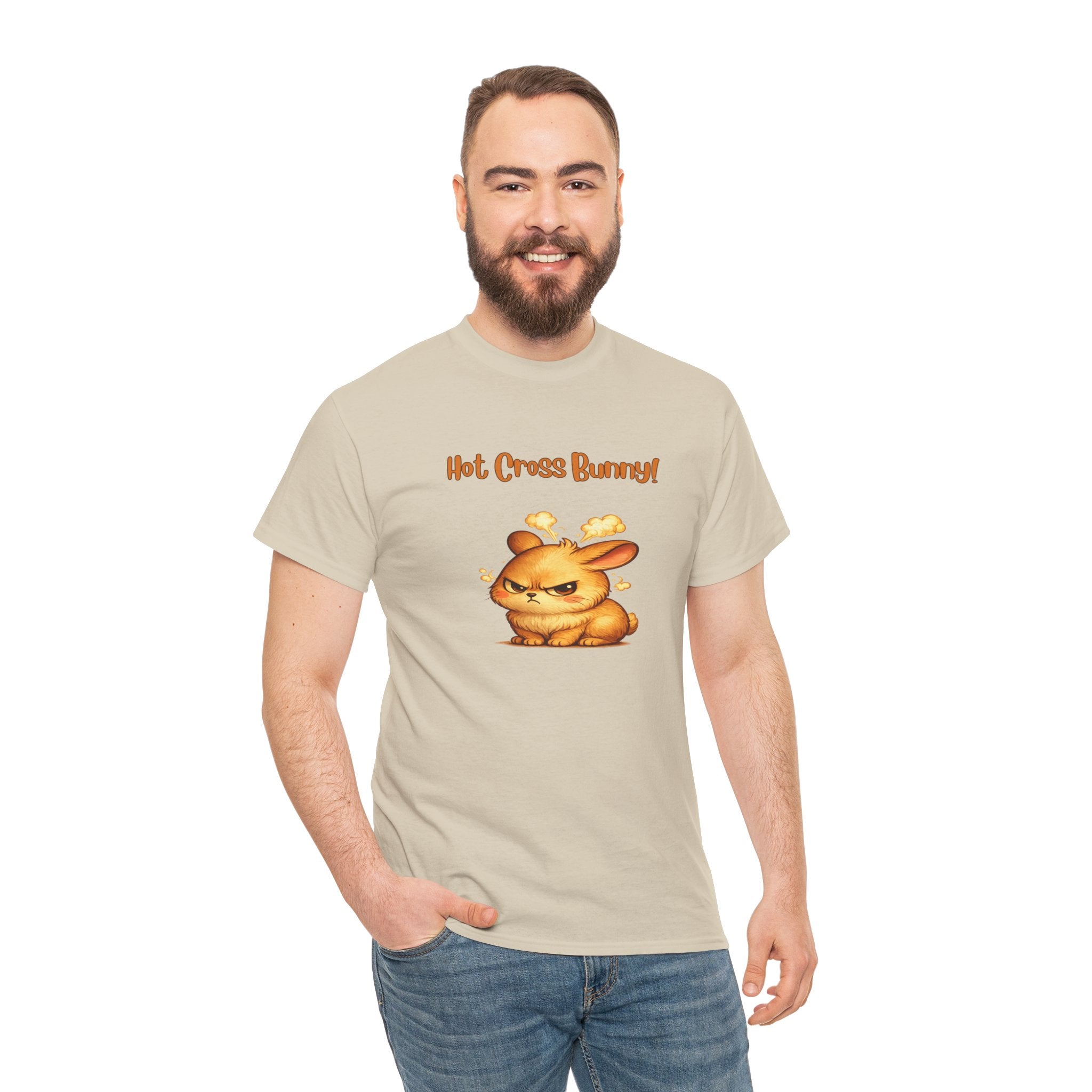 Hot Cross Bunny T Shirt – Funny Angry Bunny Easter Graphic Tee