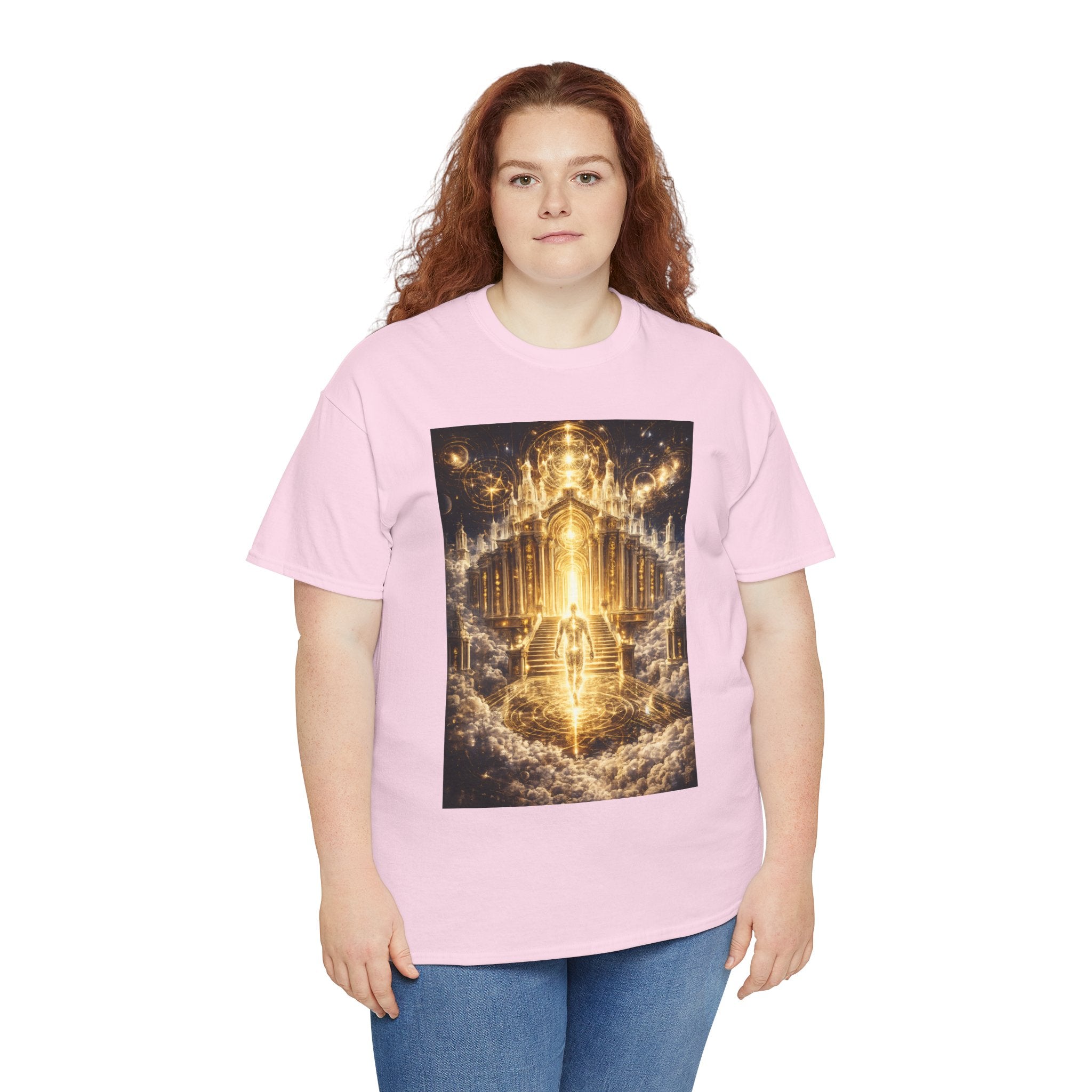 Temple of Consciousness T Shirt – Celestial Spiritual Stairway Graphic Tee