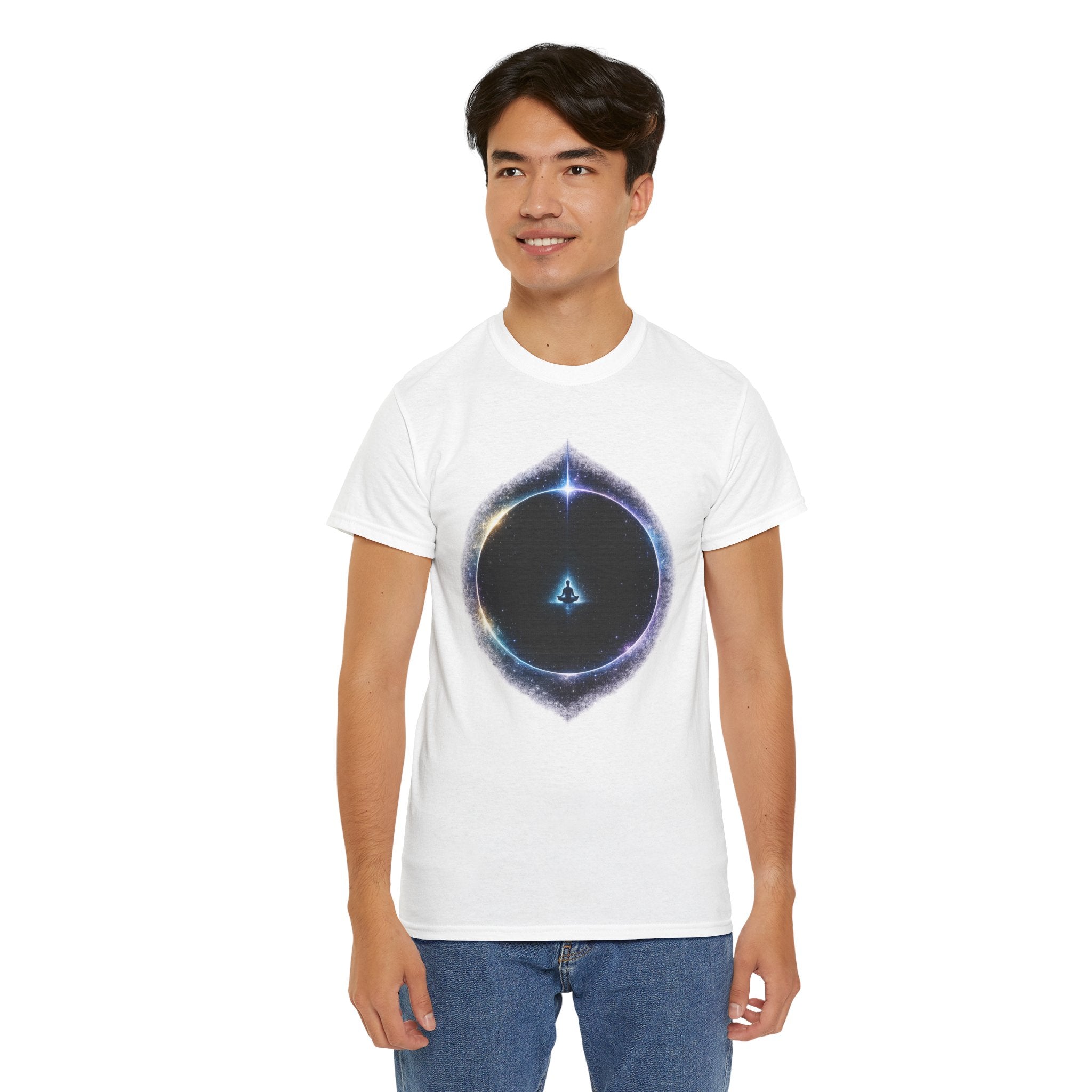 The Void Cosmic Portal T Shirt – Spiritual Meditation Galaxy Graphic Tee