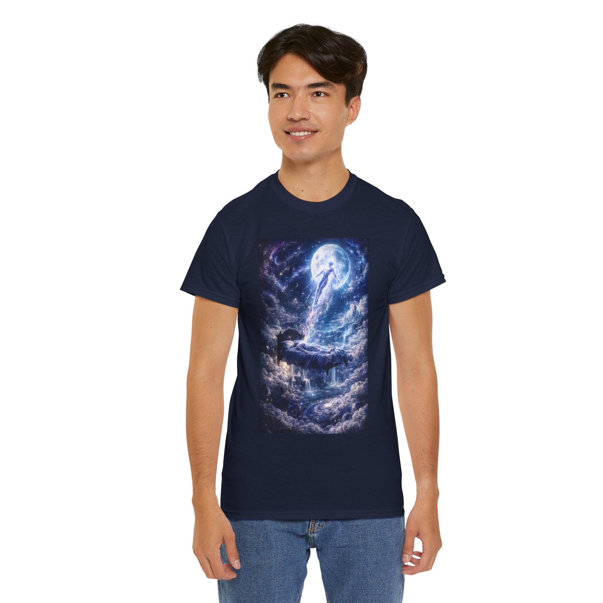 Lucid Exit Spiritual Graphic T Shirt – Celestial Cosmic Dreamscape Tee