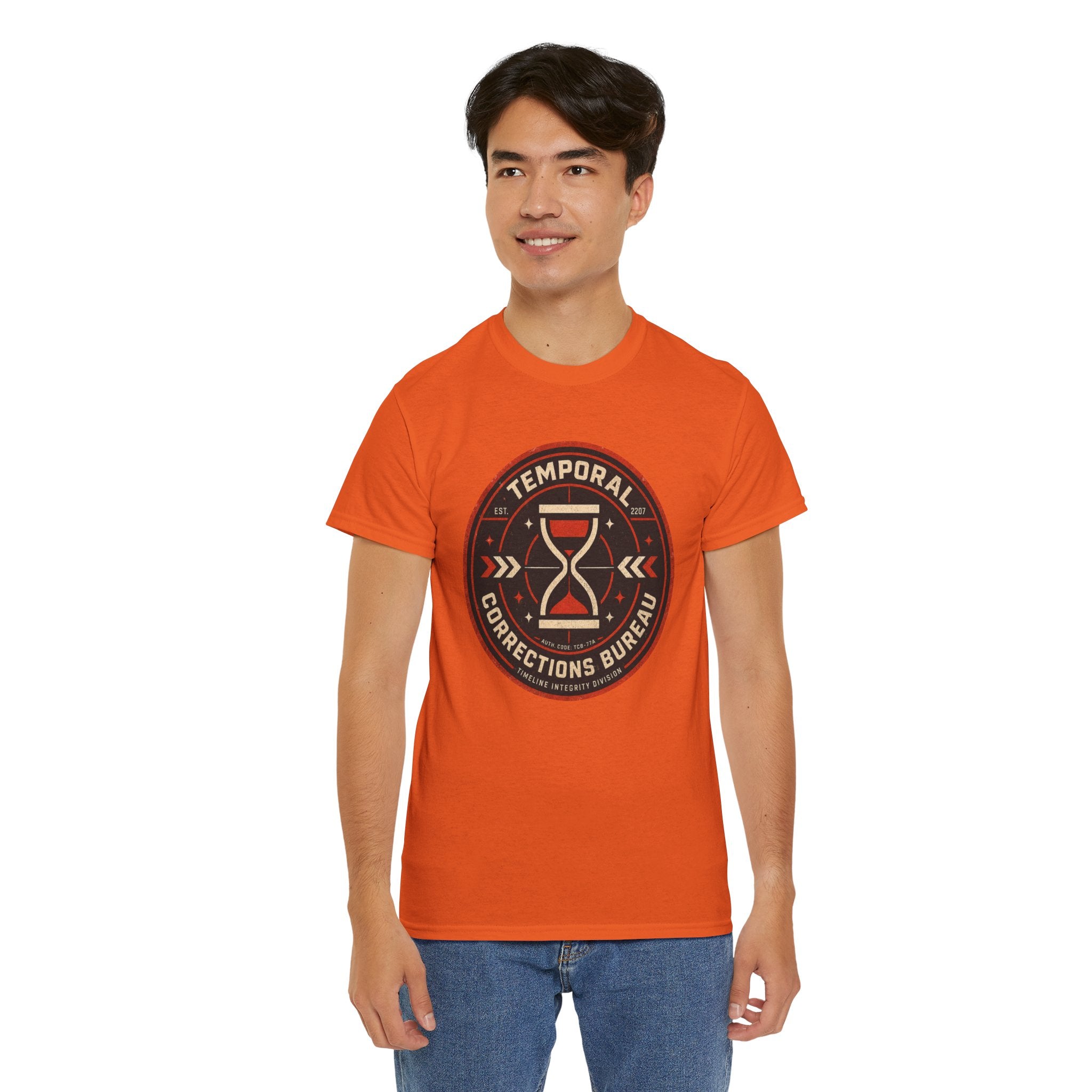 Time Travel Bureau Graphic T Shirt – Temporal Corrections Retro Futurism Sci Fi Tee