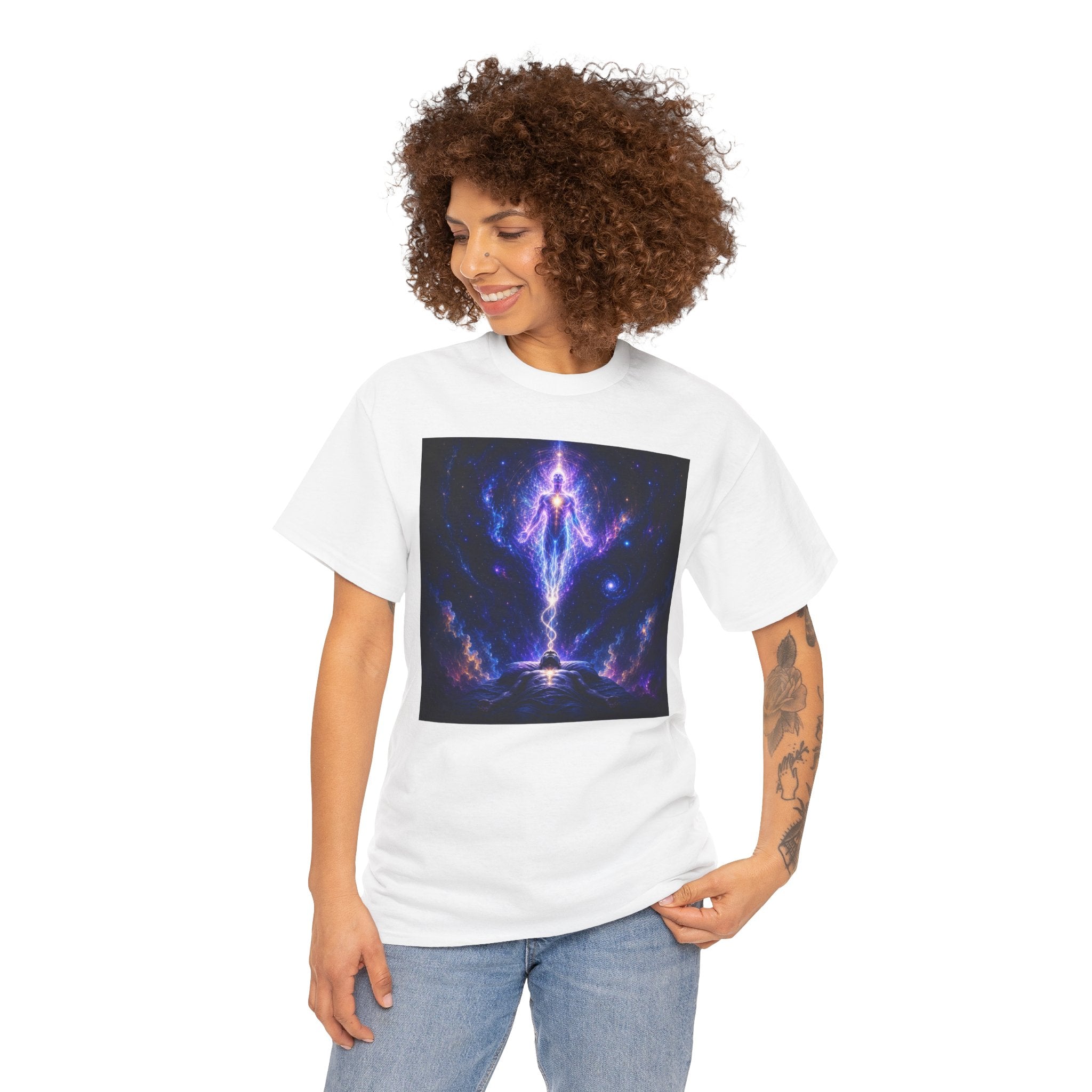 The Separation Spiritual Ascension Tee — Cosmic Energy Meditation Graphic T Shirt