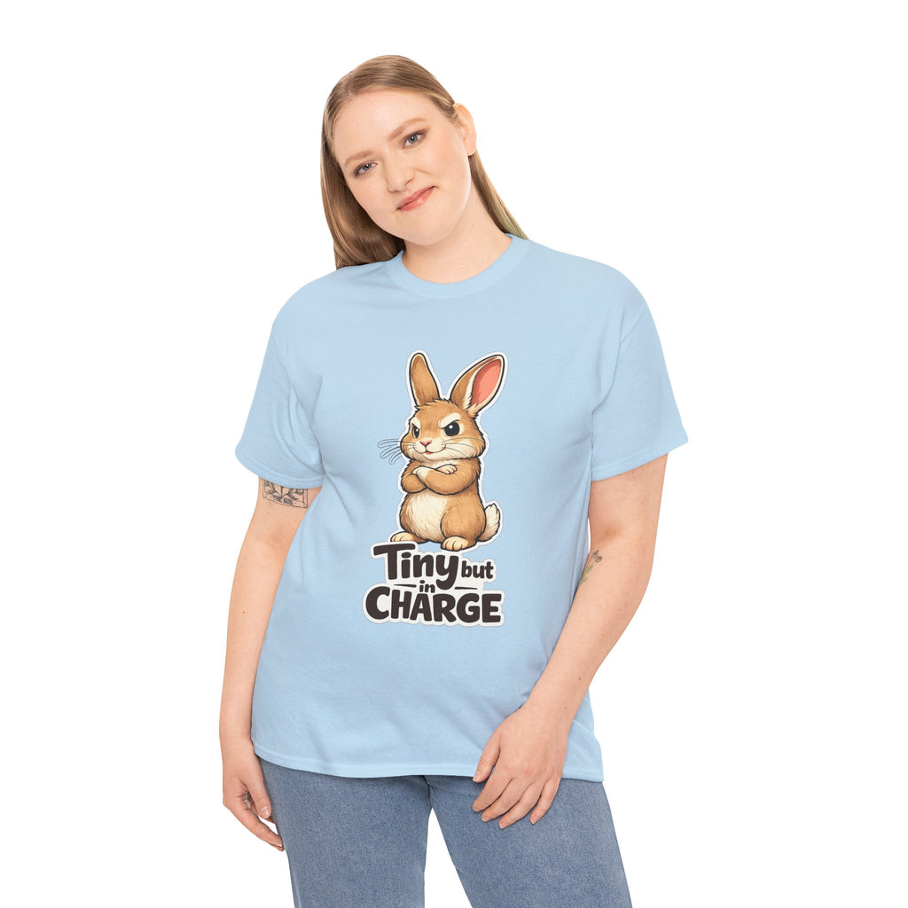 Rabbit Tiny But In Charge Graphic T-Shirt | WildOrbit